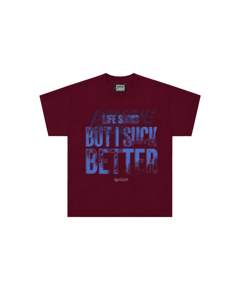 Life Sucks - Tee - Red